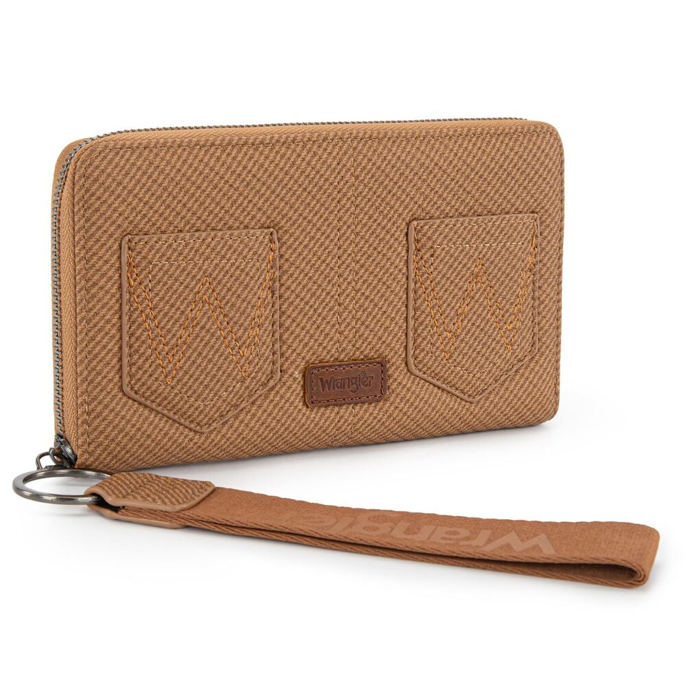 7525 Wrangler Wallets Bifold RFID Blocking Wristlet Wallets Clutch Large